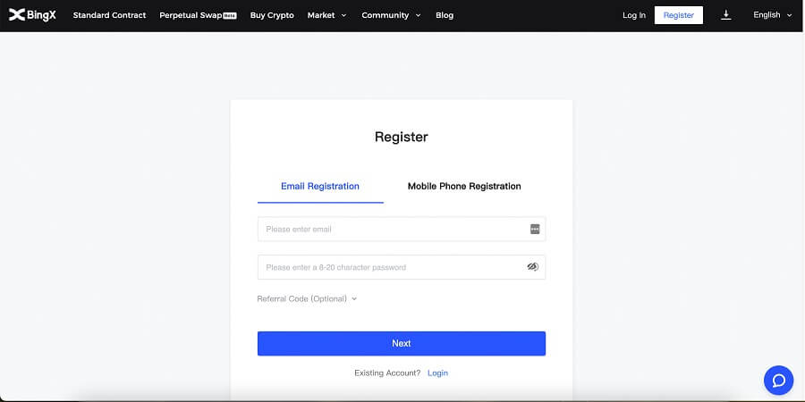 to signup pingx