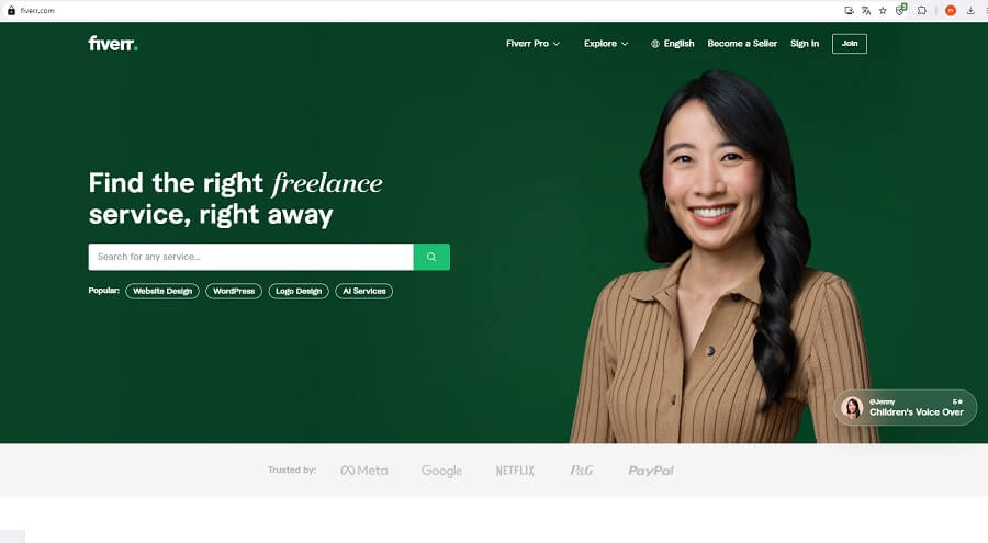 Fiverr freelance network
