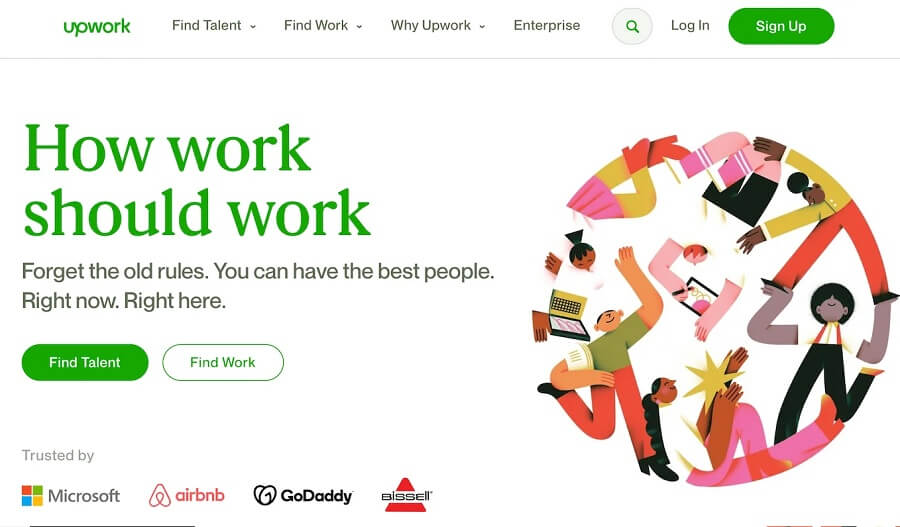 Upwork freelance network
