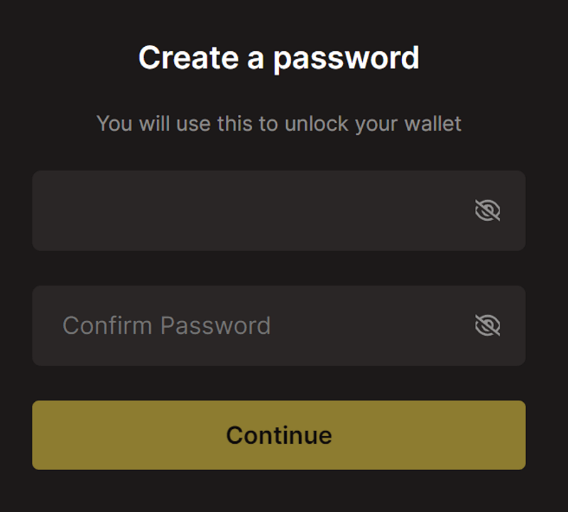 Create a password