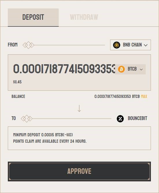 Enter your preferred amount and select “Approve”